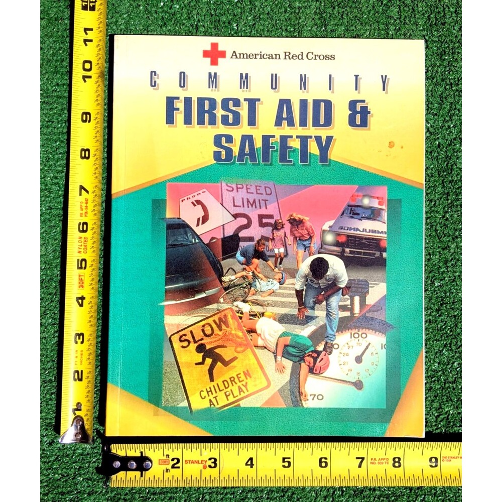 American Red Cross Community First Aid and Safety 1993 Softcover 240pg Book EUC